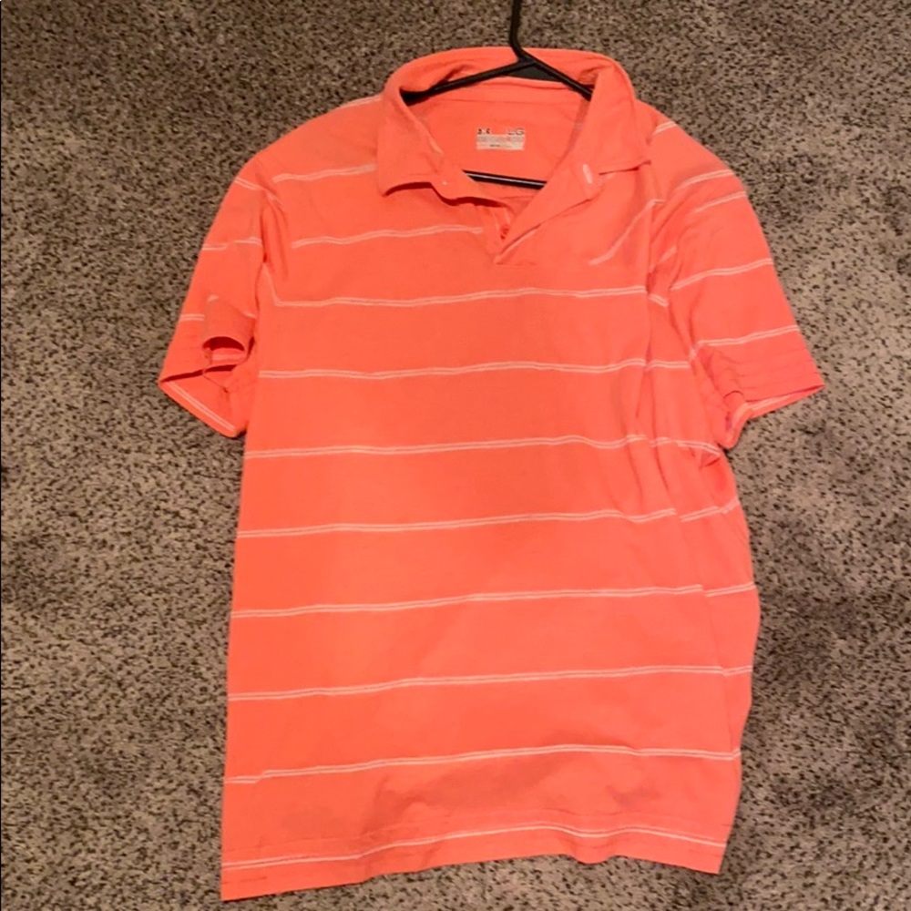 Pink Under Armour Polo